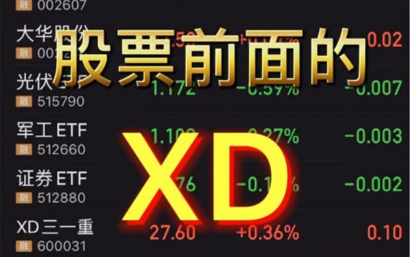 XD股票是什么意思-1